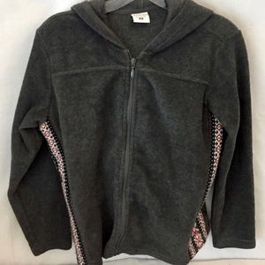 Women's Columbia Fleece
Grey/White/Red Full Zip
Jacket Size M